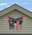 Eagle Flag Cut Metal Sign hp-49hl009