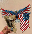 Eagle Flag Cut Metal Sign hp-49hl007