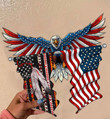 Eagle Flag Native American Cut Metal Sign hp-49hl008