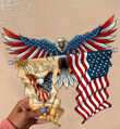 Eagle Flag Cut Metal Sign hp-49hl010