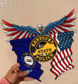 Kentucky State Police Eagle Flag Cut Metal Sign HTT01JUN21XT3