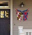 Maryland With Confederate Flag Eagle Flag Cut Metal Sign HQT01JUN49SH023