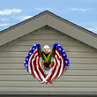 Jamaica American Flag USA Eagle Cut Metal Sign HTT04JUN21TT16