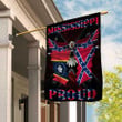 Mississippi Proud Confederate Eagle 3D Flag Full Printing HTT04JUN21XT4