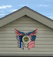 Metropolitan Nashville Police Department Eagle Flag Cut Metal Sign HTT04JUN21XT13
