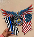 Alcoa Police Department Eagle Flag Cut Metal Sign HTT04JUN21XT14