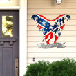 In God We Trust Confederate Egale Flag Cut Metal Sign HTT07JUN21XT1