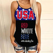 Red White Blue | 4th July | Happy Indepence Day Woman Cross Tank Top HQT08JUN21SH1