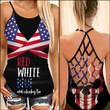 Red White Blue | 4th July | Happy Indepence Day Woman Cross Tank Top HQT08JUN21SH4