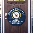 Home Is Where The Navy Sends US Wood Sign HTT-31NQ003