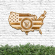 US Navy American Flag Cut Metal Sign HTT14JUN21TT9