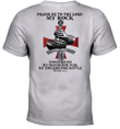 Praise Be To The Lord My Rock Who Trains My Hands For War Knight Templar T-Shirt