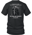 I Worship The One Who Formed The Mountains Knight Templar T-shirt