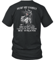 Hurt My Family Not Even God Can Save You From My Wrath Knight Templar T-shirt
