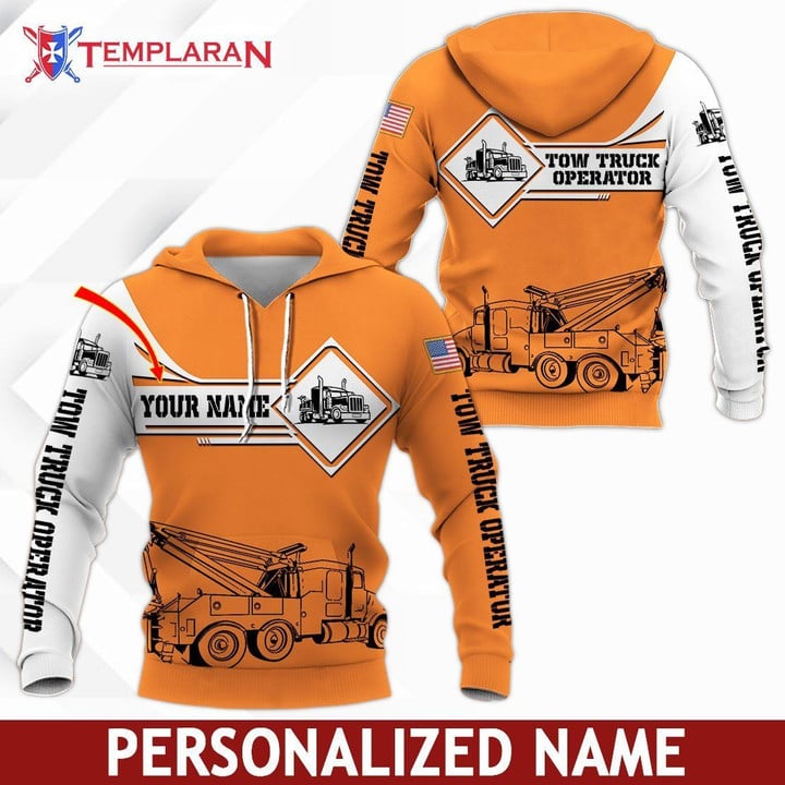 Personalized Name Tow Truck Operator 3D Full Printing