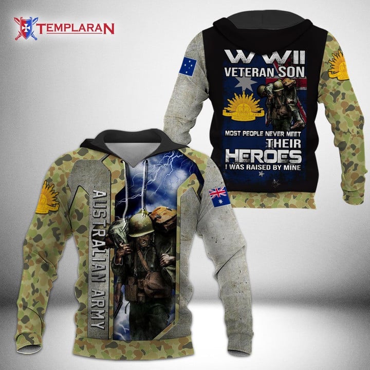 WWII Autralian Army Veteran Limited edition 3D Full Printing