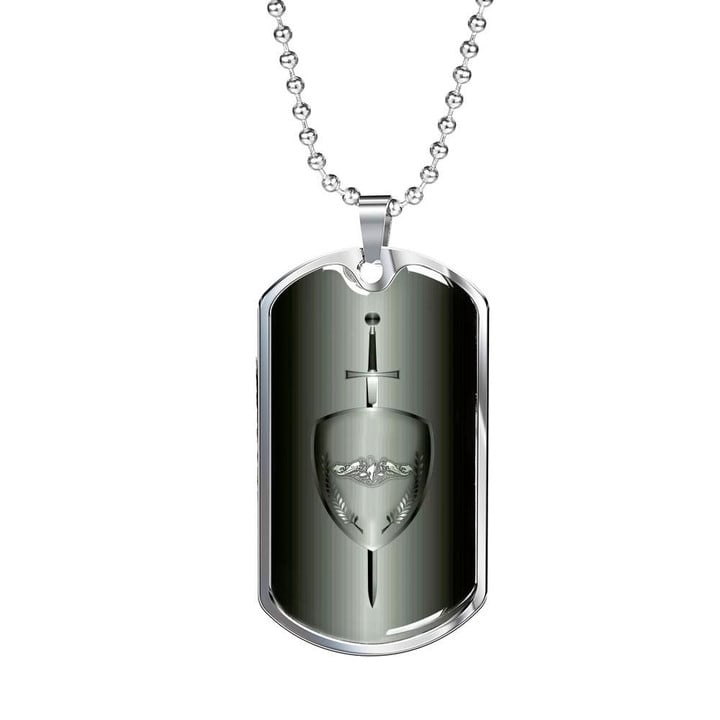 CUSTOMIZE YOUR TEXT US SUBMARINE FORCE DOG TAG NECKLACE NTP-HTC0003