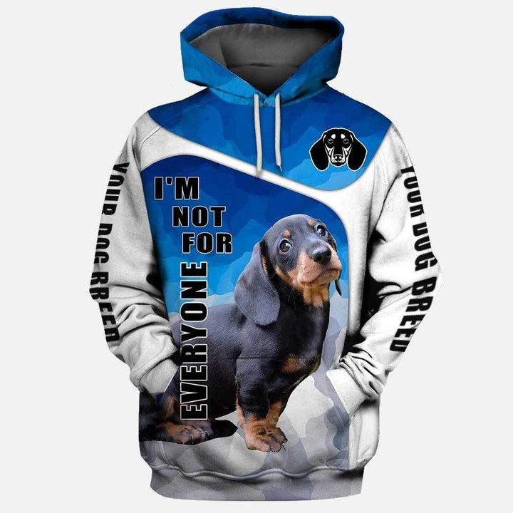 CUSTOMIZE IMAGE AND NAME DOG Not For Everyone 3D Full Printing