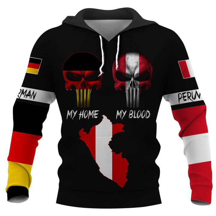 German my home PERUVIANS my blood hoodie 3D Full Printing