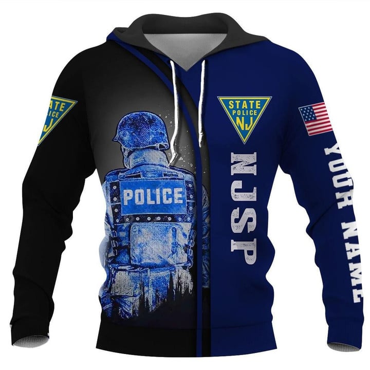 Personalized Name New Jersey State Police 3D Full Printing