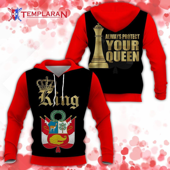 Peru Valentine King & Queen 3D Full Printing