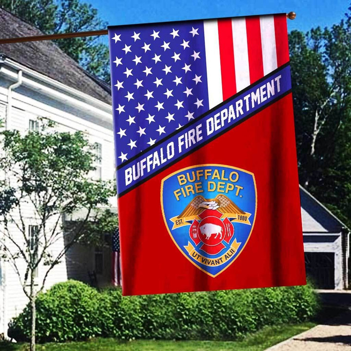 Buffalo Fire Department Flag 3D Full Printing