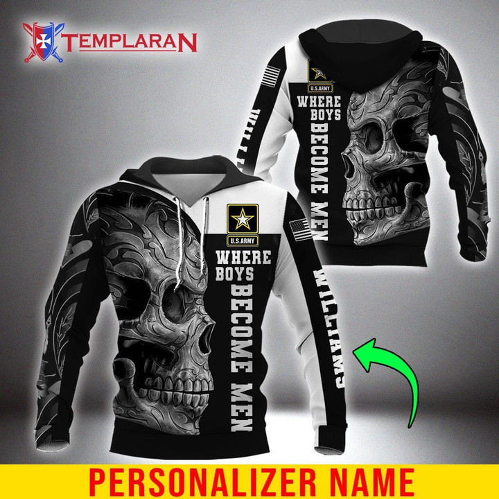 Personalized Name U.S. Army 3D Full Printing