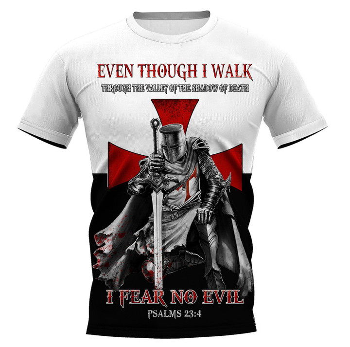 Custom Knight templar t-shirt 3D Full Printing