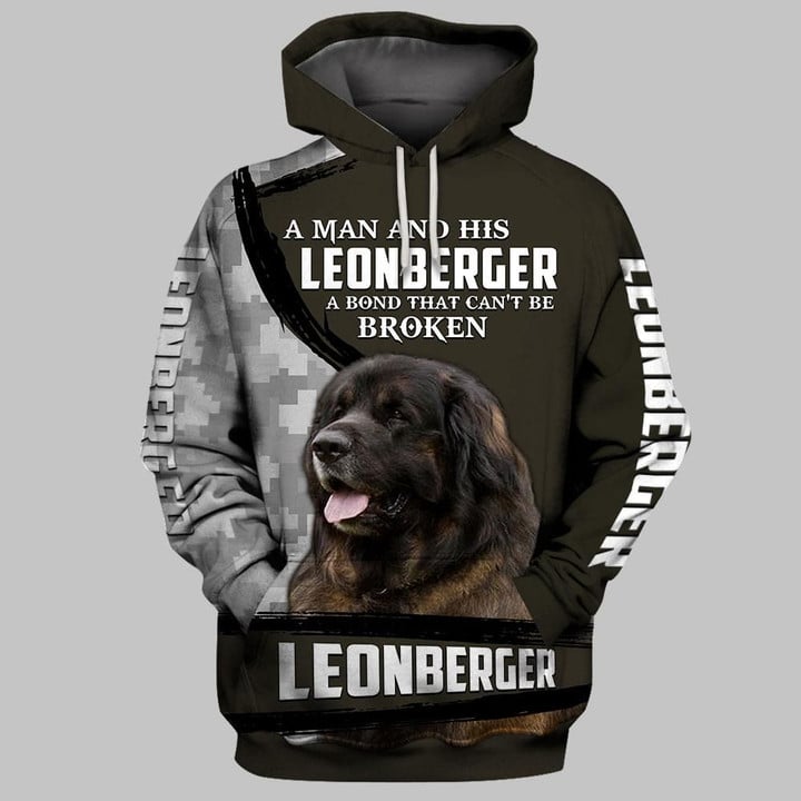 A man and his LEONBERGER DOG 3D Full Printing