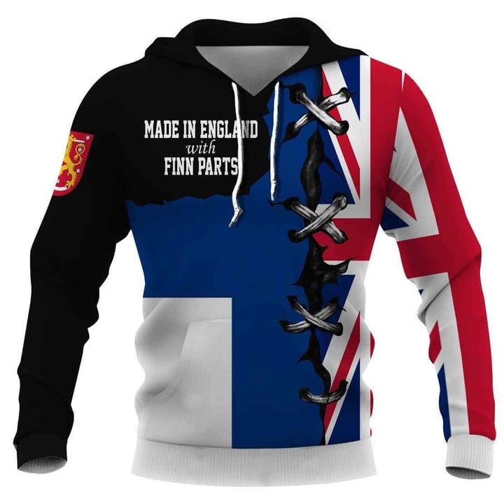 Finn nationality hoodie 3D Full Printing