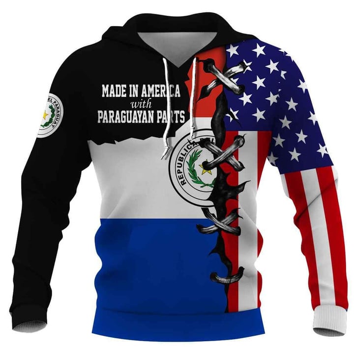 Paraguayan nationality hoodie 3D Full Printing