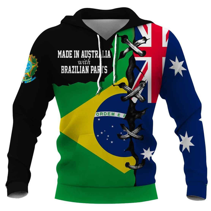 Made in Australia with Brazilian hoodie 3D Full Printing