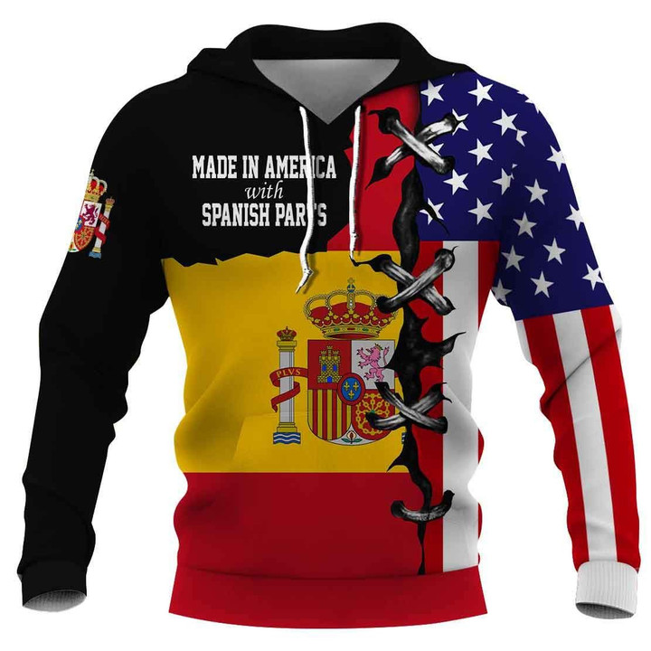 Spanish nationality hoodie 3D Full Printing