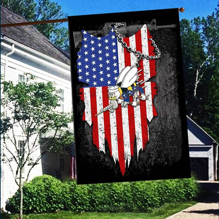 U.S NAVY SEABEES Flag 3D Full Printing