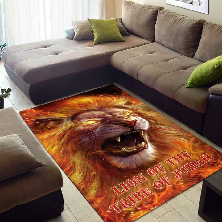 LION OF THE TRIBE OF JUDAH Area Rug 3D Printing