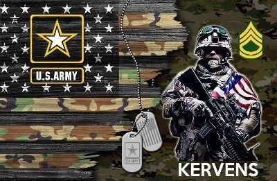 Personalized Canvas - U.S. Army Ranks - Personalized Name