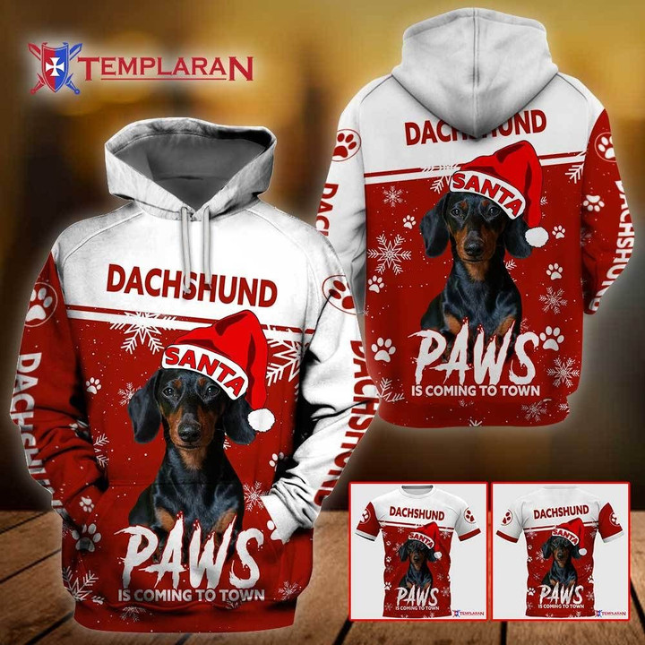 Dachshund - Santa Paws is comming to town 3D Full Printing