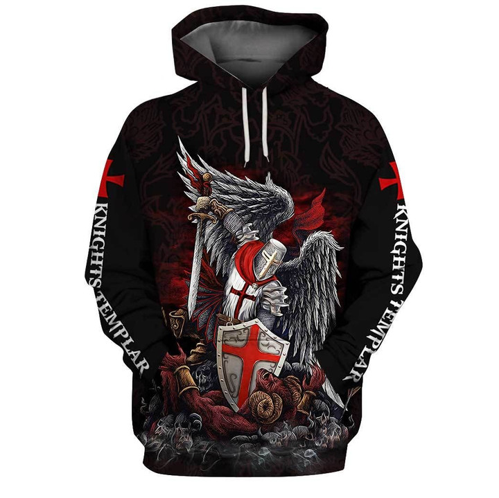 Knight Templar 3D Full Printing Hoodie Limited Edition
