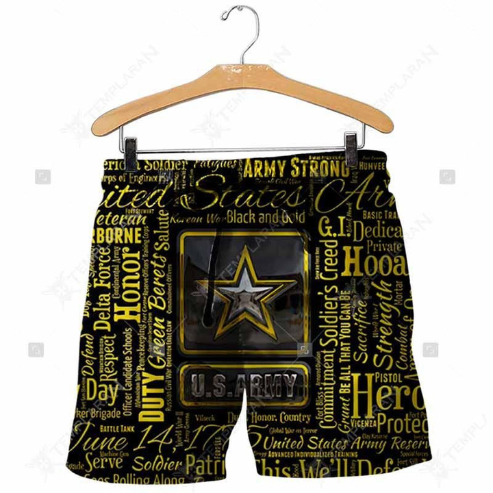 Limited Edition 3D Short Pant Full Printing NVH-PDT002 US ARMY