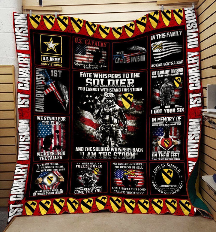 U.s Army 1st Cavalry Division Blanket 3D Printing NTT-QDT04
