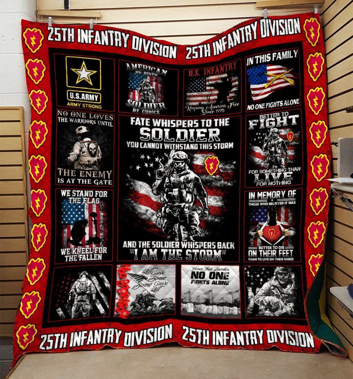 U.s Army 25th Infantry Division Blanket 3D Printing NTT-QDT15