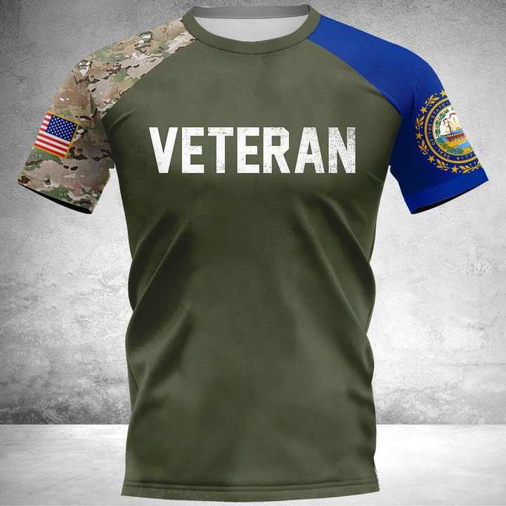 New Hampshire Veteran 3D Shirt Full Printing