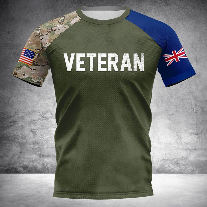 New Zealand Veteran 3D Shirt Full Printing