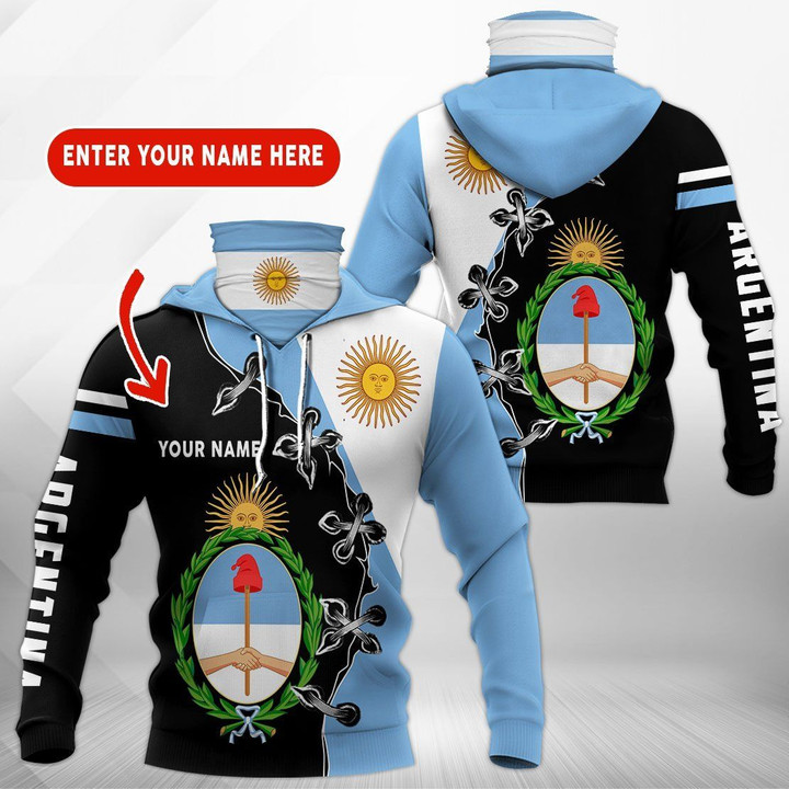 Personalized Name Argentina Hoodie Mask Ltd TDH