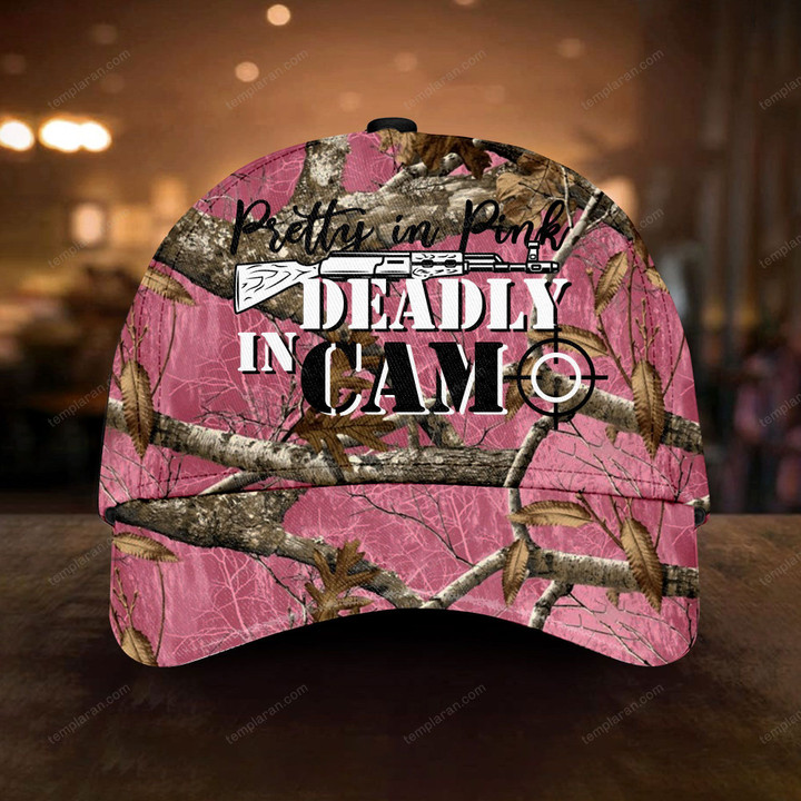 Pretty In Pink Deadly In Camo Cap HTT-30NQ045