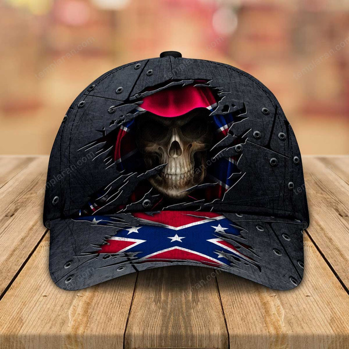 Confederate Flag Skull Cap tdh | HQT-30TP099