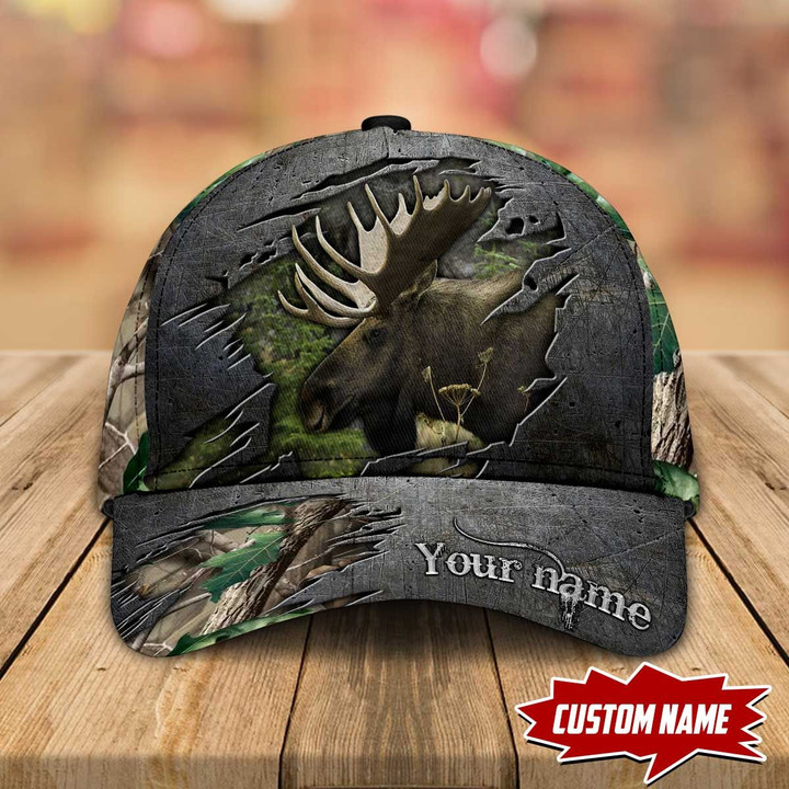 Moose Hunting Personalized Cap nla-30tp017