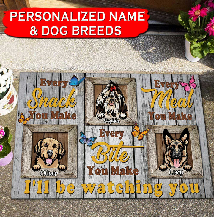Personalized Dogs Name I'll be watching you Door Mart HQD-DXT003 Door Mart Templaran.com - Best Fashion Online Shopping Store
