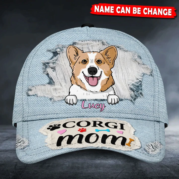 Personalized Corgi Mom Classic Caps 3D Printing