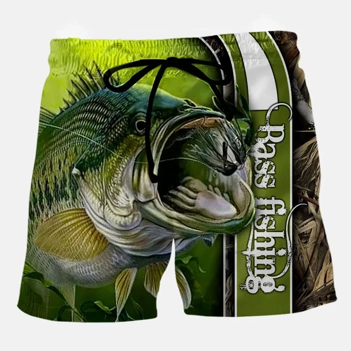 Bassfishing 3D Short Pant Full Printing